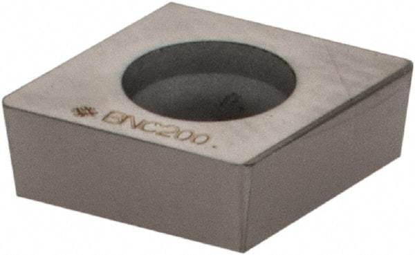 Sumitomo - NC-CCGA21.51 Grade BNC200 PCBN Turning Insert - TiN Finish, 80° Diamond, 1/4" Inscr Circle, 3/32" Thick, 1/64" Corner Radius - Eagle Tool & Supply