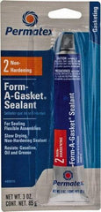 Permatex - 3 oz Gasket Sealant - -65 to 400°F, Black, Comes in Tube - Eagle Tool & Supply