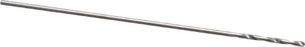 Walter-Titex - #80 118° High Speed Steel Jobber Drill - Oxide Finish, Right Hand Cut, Spiral Flute, Straight Shank, 3/4" OAL, Standard Point - Eagle Tool & Supply