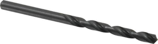 Walter-Titex - #5 118° High Speed Steel Jobber Drill - Oxide Finish, Right Hand Cut, Spiral Flute, Straight Shank, 3-3/8" OAL, Standard Point - Eagle Tool & Supply