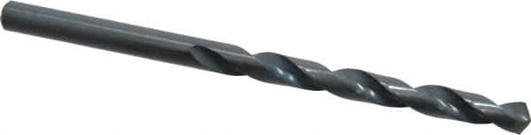 Walter-Titex - #3 118° High Speed Steel Jobber Drill - Oxide Finish, Right Hand Cut, Spiral Flute, Straight Shank, 3-21/32" OAL, Standard Point - Eagle Tool & Supply