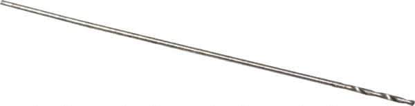 Walter-Titex - 0.27mm 118° High Speed Steel Jobber Drill - Oxide Finish, Right Hand Cut, Spiral Flute, Straight Shank, 3/4" OAL, Standard Point - Eagle Tool & Supply