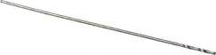 Walter-Titex - 0.27mm 118° High Speed Steel Jobber Drill - Oxide Finish, Right Hand Cut, Spiral Flute, Straight Shank, 3/4" OAL, Standard Point - Eagle Tool & Supply