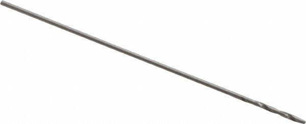 Walter-Titex - 0.29mm 118° High Speed Steel Jobber Drill - Oxide Finish, Right Hand Cut, Spiral Flute, Straight Shank, 3/4" OAL, Standard Point - Eagle Tool & Supply