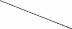 Walter-Titex - 0.29mm 118° High Speed Steel Jobber Drill - Oxide Finish, Right Hand Cut, Spiral Flute, Straight Shank, 3/4" OAL, Standard Point - Eagle Tool & Supply
