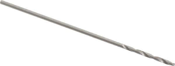 Walter-Titex - 0.45mm 118° High Speed Steel Jobber Drill - Oxide Finish, Right Hand Cut, Spiral Flute, Straight Shank, 25/32" OAL, Standard Point - Eagle Tool & Supply