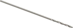 Walter-Titex - 0.45mm 118° High Speed Steel Jobber Drill - Oxide Finish, Right Hand Cut, Spiral Flute, Straight Shank, 25/32" OAL, Standard Point - Eagle Tool & Supply