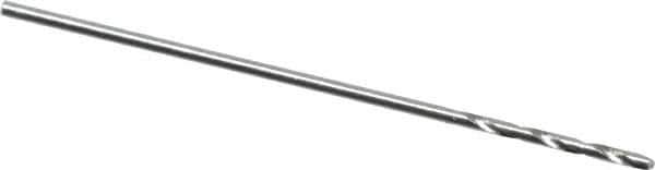 Walter-Titex - 0.55mm 118° High Speed Steel Jobber Drill - Oxide Finish, Right Hand Cut, Spiral Flute, Straight Shank, 15/16" OAL, Standard Point - Eagle Tool & Supply