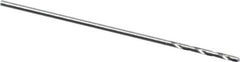 Walter-Titex - 0.55mm 118° High Speed Steel Jobber Drill - Oxide Finish, Right Hand Cut, Spiral Flute, Straight Shank, 15/16" OAL, Standard Point - Eagle Tool & Supply