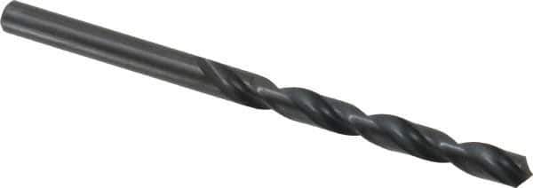 Walter-Titex - 6.3mm 118° High Speed Steel Jobber Drill - Oxide Finish, Right Hand Cut, Spiral Flute, Straight Shank, 3-31/32" OAL, Standard Point - Eagle Tool & Supply