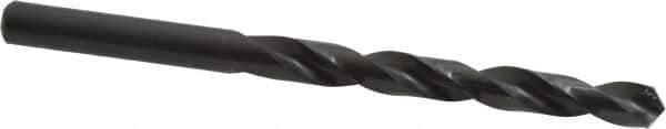 Walter-Titex - 8mm 118° High Speed Steel Jobber Drill - Oxide Finish, Right Hand Cut, Spiral Flute, Straight Shank, 4-39/64" OAL, Standard Point - Eagle Tool & Supply