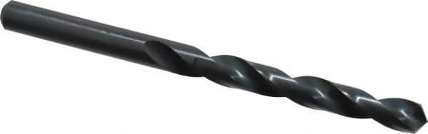 Walter-Titex - 8.4mm 118° High Speed Steel Jobber Drill - Oxide Finish, Right Hand Cut, Spiral Flute, Straight Shank, 4-39/64" OAL, Standard Point - Eagle Tool & Supply