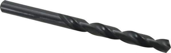 Walter-Titex - 9.6mm 118° High Speed Steel Jobber Drill - Oxide Finish, Right Hand Cut, Spiral Flute, Straight Shank, 5-15/64" OAL, Standard Point - Eagle Tool & Supply