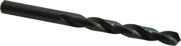 Walter-Titex - 10.2mm 118° High Speed Steel Jobber Drill - Oxide Finish, Right Hand Cut, Spiral Flute, Straight Shank, 5-15/64" OAL, Standard Point - Eagle Tool & Supply