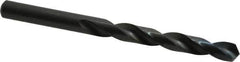 Walter-Titex - 10.2mm 118° High Speed Steel Jobber Drill - Oxide Finish, Right Hand Cut, Spiral Flute, Straight Shank, 5-15/64" OAL, Standard Point - Eagle Tool & Supply