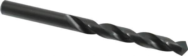 Walter-Titex - 10.5mm 118° High Speed Steel Jobber Drill - Oxide Finish, Right Hand Cut, Spiral Flute, Straight Shank, 5-15/64" OAL, Standard Point - Eagle Tool & Supply
