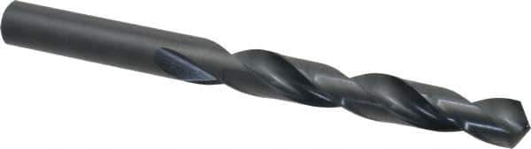 Walter-Titex - 14.5mm 118° High Speed Steel Jobber Drill - Oxide Finish, Right Hand Cut, Spiral Flute, Straight Shank, 6-21/32" OAL, Standard Point - Eagle Tool & Supply