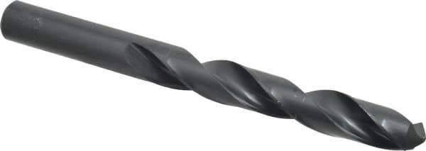 Walter-Titex - 18mm 118° High Speed Steel Jobber Drill - Oxide Finish, Right Hand Cut, Spiral Flute, Straight Shank, 7-33/64" OAL, Standard Point - Eagle Tool & Supply
