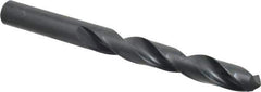 Walter-Titex - 18mm 118° High Speed Steel Jobber Drill - Oxide Finish, Right Hand Cut, Spiral Flute, Straight Shank, 7-33/64" OAL, Standard Point - Eagle Tool & Supply