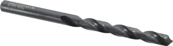 Walter-Titex - Letter M 118° High Speed Steel Jobber Drill - Oxide Finish, Right Hand Cut, Spiral Flute, Straight Shank, 4-9/32" OAL, Standard Point - Eagle Tool & Supply