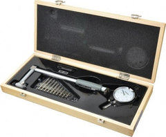 Fowler - 11 Anvil, 2 to 6" Dial Bore Gage - 0.0005" Graduation, Carbide Anvil - Eagle Tool & Supply