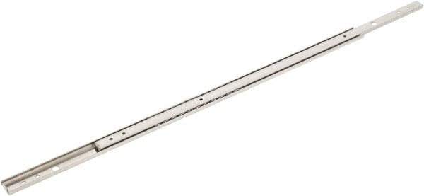 Sugatsune - 17-3/4" Slide Length, 13-11/64" Travel Length, Stainless Steel Ball Bearing Slide - 66 Lb Capacity at Full Extension - Eagle Tool & Supply