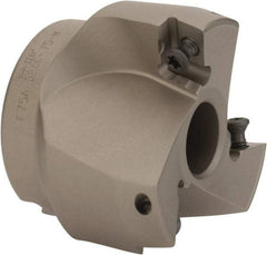 Iscar - 4 Inserts, 2" Cut Diam, 3/4" Arbor Diam, 0.827" Max Depth of Cut, Indexable Square-Shoulder Face Mill - 0/90° Lead Angle, 2" High, HP AD.. 2207.. Insert Compatibility, Series HP F90AT - Eagle Tool & Supply