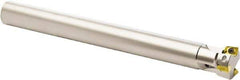 Seco - 94° Lead Angle, 25mm Min Cut Diam, 7mm Max Depth of Cut, Indexable Chamfer and Angle End Mill - 2 Inserts, XO.. 1204.. Insert Style, 200mm Overall Length, Through Coolant, Straight Shank - Eagle Tool & Supply