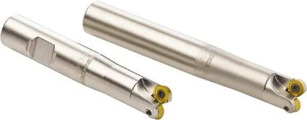 Seco - 16mm Cutting Diam, 16mm Shank Diam, 4mm Max Depth of Cut, Straight Shank Indexable Copy End Mill - 2 Inserts, RD.. 0803 Insert, R217.29 Toolholder, Carbide - Eagle Tool & Supply