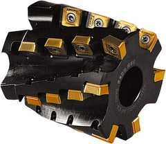 Seco - 24 Inserts, 80mm Cut Diam, 32mm Arbor Diam, 68mm Max Depth of Cut, Indexable Square-Shoulder Face Mill - 85mm High, AC.. 1506 & SCET 1206 Insert Compatibility - Eagle Tool & Supply