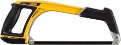 DeWALT - 12" Hacksaw - 4-3/4" Throat Depth, Aluminum Handle with Rubber Grip Insert, Ergonomically Design D-Style Handle - Eagle Tool & Supply