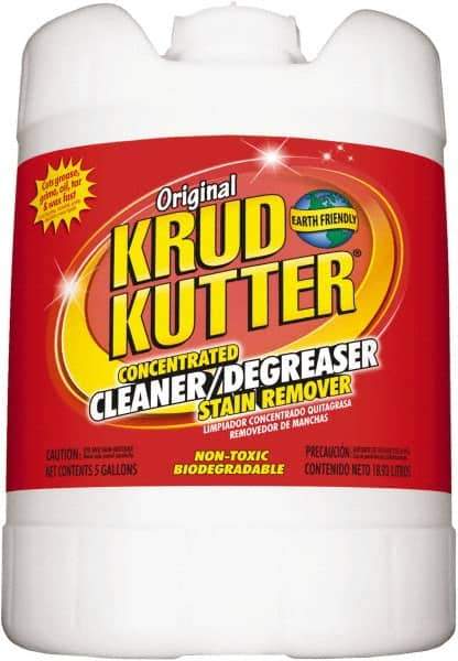 Krud Kutter - 5 Gal Bucket Cleaner/Degreaser - Liquid, Water-Based, Mild - Eagle Tool & Supply