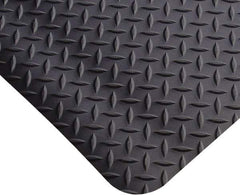 PRO-SAFE - 6' Long x 3' Wide, Dry Environment, Anti-Fatigue Matting - Black, Vinyl with Vinyl Sponge Base, Beveled on 4 Sides - Eagle Tool & Supply