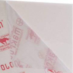 Made in USA - 1/4" Thick x 2' Wide x 25" Long, Polycarbonate Sheet - White, Rockwell R-118 Hardness, ±10% Tolerance - Eagle Tool & Supply