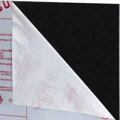 Made in USA - 1/4" Thick x 2' Wide x 4' Long, Polycarbonate Sheet - Black, Rockwell R-118 Hardness, ±10% Tolerance - Eagle Tool & Supply
