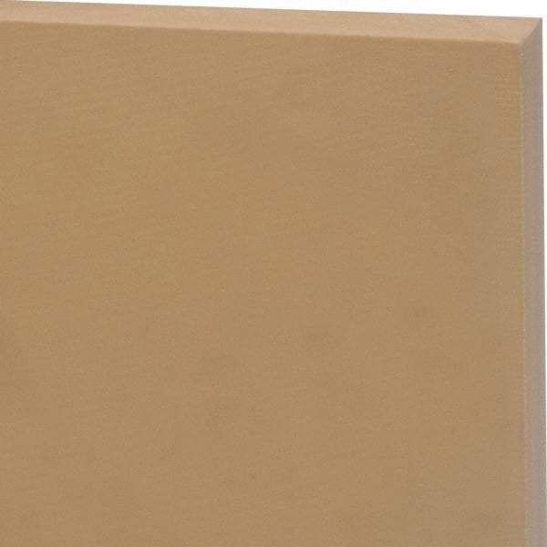 Made in USA - 1/4" Thick x 1' Wide x 4' Long, Kevlar/Nylon Sheet - Mustard Yellow, Rockwell R-115 Hardness, ±0.002 Tolerance - Eagle Tool & Supply