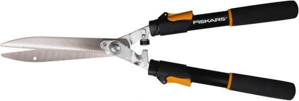 Fiskars - Telescopic Hedge Shears - 10" Long Steel Blade, 33" Long Handle with Grips - Eagle Tool & Supply