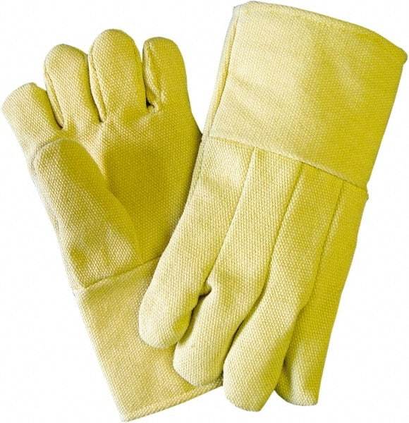 PRO-SAFE - Size Universal Wool Lined Kevlar Hot Mill Glove - 14" OAL, Slip-On Cuff, Straight Thumb - Eagle Tool & Supply