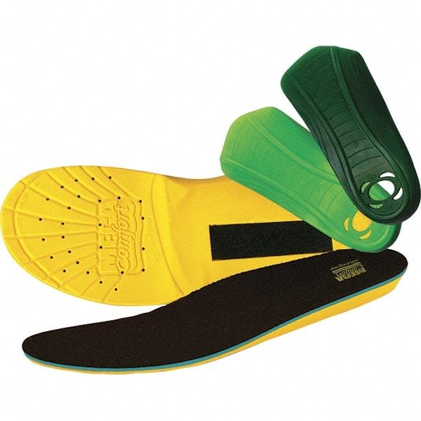 MEGAComfort - 10 to 11 Men's (12 to 13 Women's) Memory Foam & Plastic Arch Support Insoles - Full Length Soles - Eagle Tool & Supply