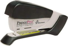 Ability One - 15 Sheet Desktop Stapler - Black, Gray - Eagle Tool & Supply