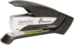 Ability One - 25 Sheet Desktop Stapler - Black & Silver - Eagle Tool & Supply