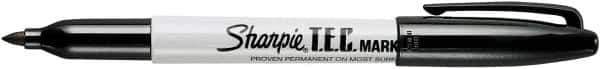 Sharpie - Black Permanent Marker - Fine Tip, TEC Certified Ink - Eagle Tool & Supply