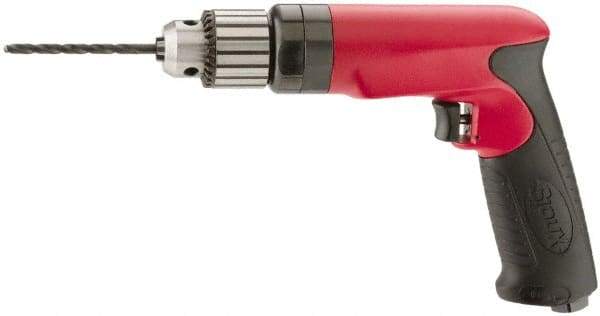 Sioux Tools - 1/2" Keyed Chuck - Pistol Grip Handle, 400 RPM, 14.16 LPS, 30 CFM, 1 hp - Eagle Tool & Supply