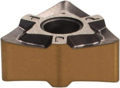 Iscar - WNMG332 PP Grade IC807 Carbide Turning Insert - TiAlN/TiN Finish, 80° Trigon, 3/8" Inscr Circle, 3/16" Thick, 1/32" Corner Radius - Eagle Tool & Supply