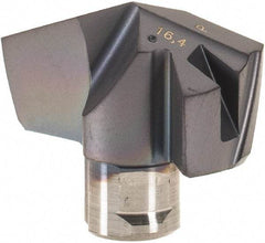 Iscar - Series ICP, 16.41mm Diam Grade IC908 140° Replaceable Drill Tip - Carbide, TiAlN Finish, 16 Seat Size - Eagle Tool & Supply