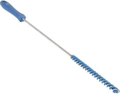 Vikan - 0.4" Diam Polyester Valve Brush - 19-5/8" OAL, 5-11/16" Head Length, Polypropylene & Stainless Steel Handle - Eagle Tool & Supply