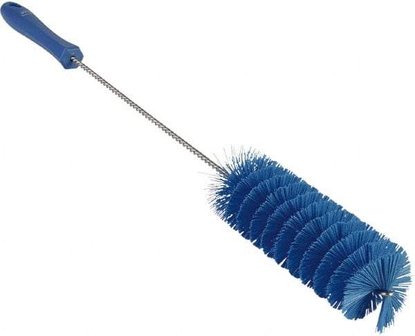 Vikan - 2" Diam Polyester Valve Brush - 19-5/8" OAL, 5-15/16" Head Length, Polypropylene & Stainless Steel Handle - Eagle Tool & Supply