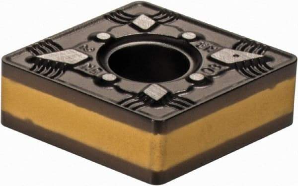 Iscar - CNMG432 NR Grade IC8250 Carbide Turning Insert - TiCN/Al2O3/TiN Finish, 80° Diamond, 1/2" Inscr Circle, 3/16" Thick, 1/32" Corner Radius - Eagle Tool & Supply