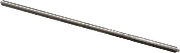 Made in USA - 0.1181" Cobalt 4 Flute Chucking Reamer - Straight Flute, 0.112" Straight Shank, 7/8" Flute Length, 3-1/2" OAL - Eagle Tool & Supply