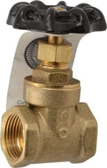 Legend Valve - 3/4" Pipe, Class 200, FNPT x FNPT Brass Solid Wedge Gate Valve - 200 WOG, 1 WSP, Bolted Bonnet, For Use with Potable Water Applications - Eagle Tool & Supply